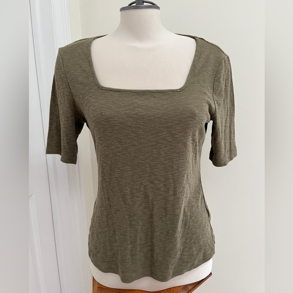 Marled lightweight cotton blend top size ladies medium